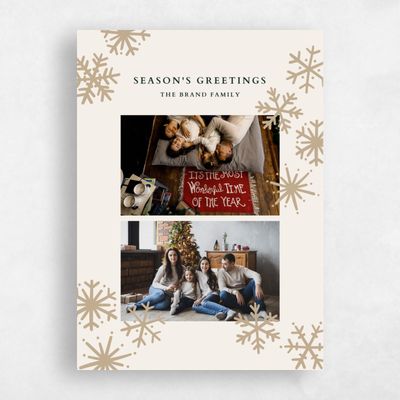 Cream, Beige Holiday Card - Bellavista
