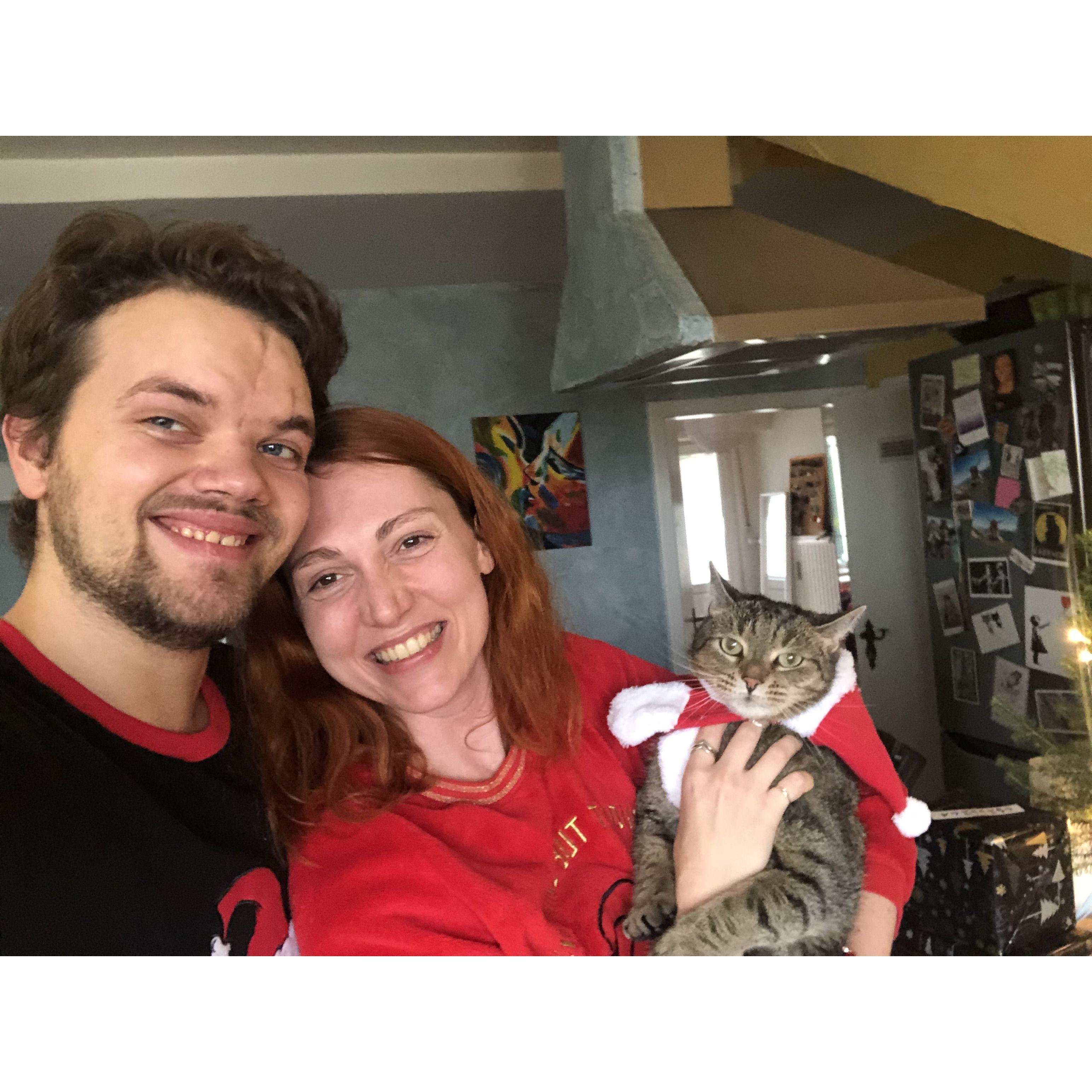 Our first Christmas together in 2019.