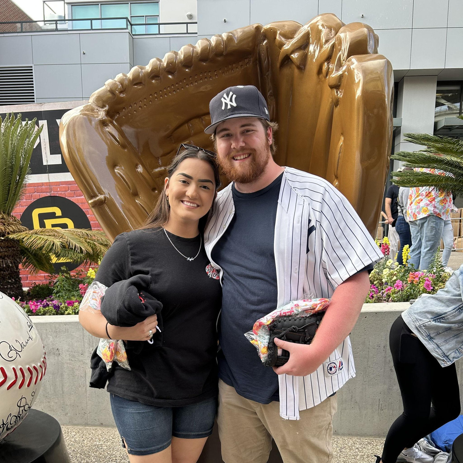 Kamille's first baseball game