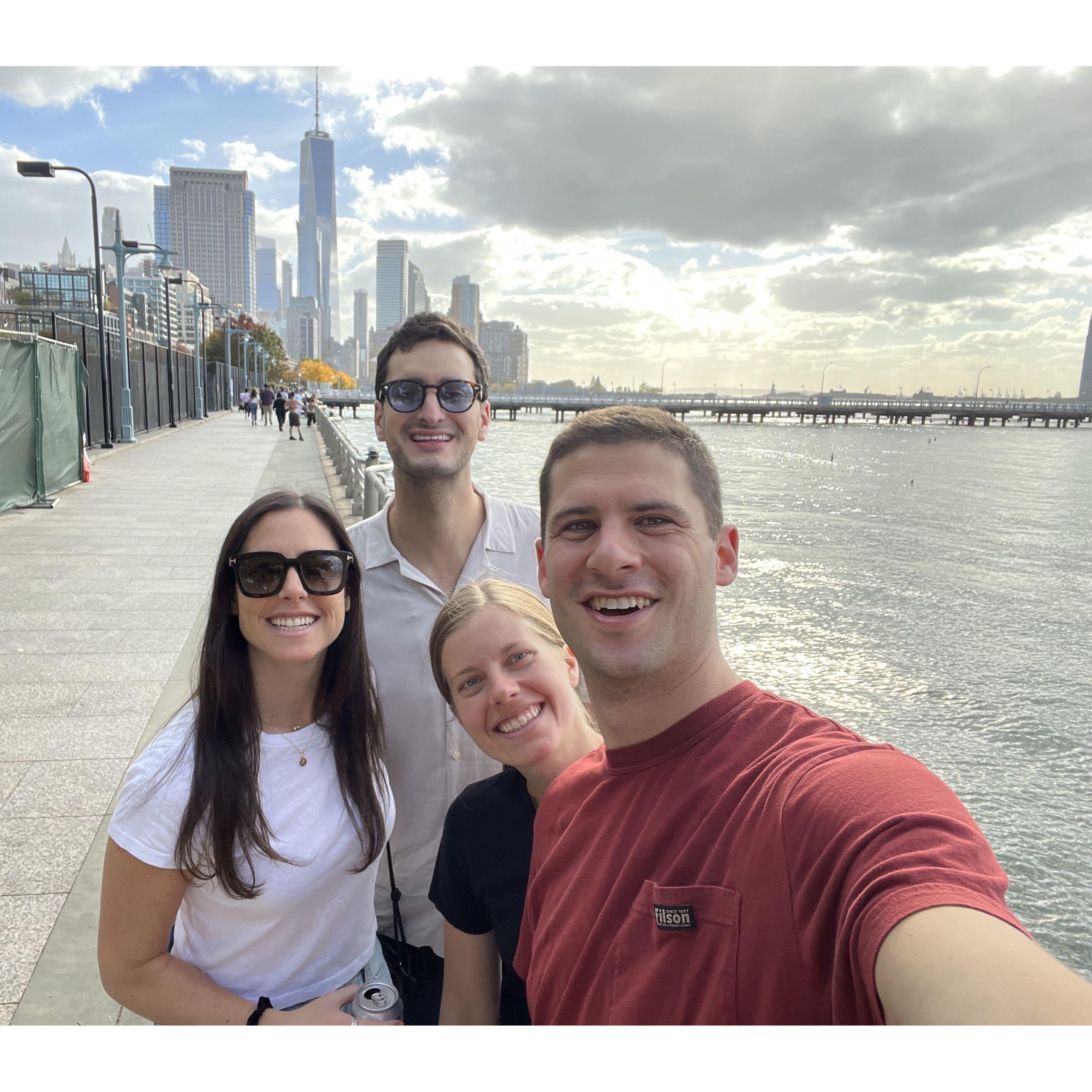 Ross & Olivia visiting NYC for Allie's birthday