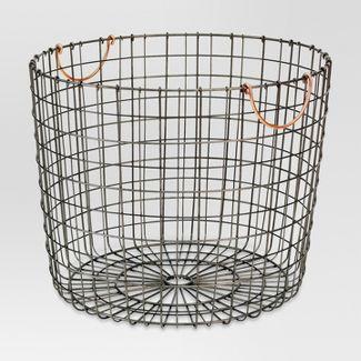 Round Wire Decorative Storage Bin