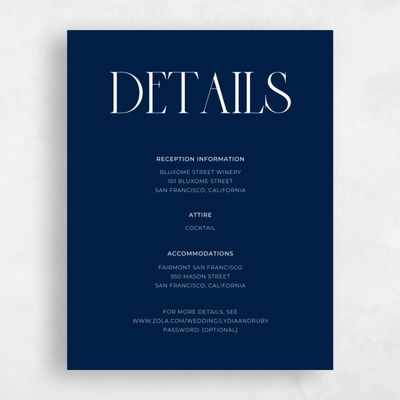Rich Navy, Blue Wedding Enclosure - Amberley