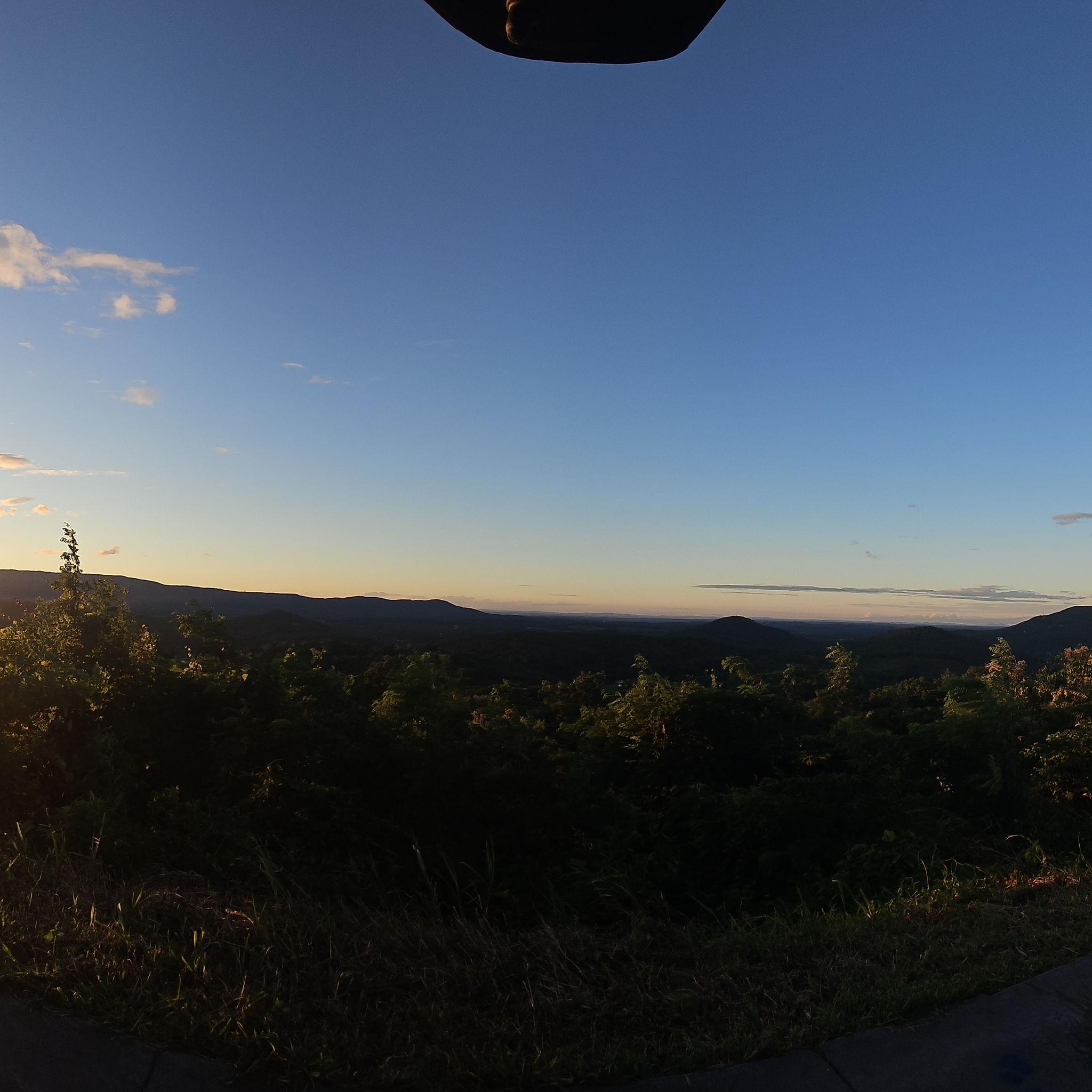 August 11 - Our favority place to watch the sunset together - Foothills Parkway, Cosby