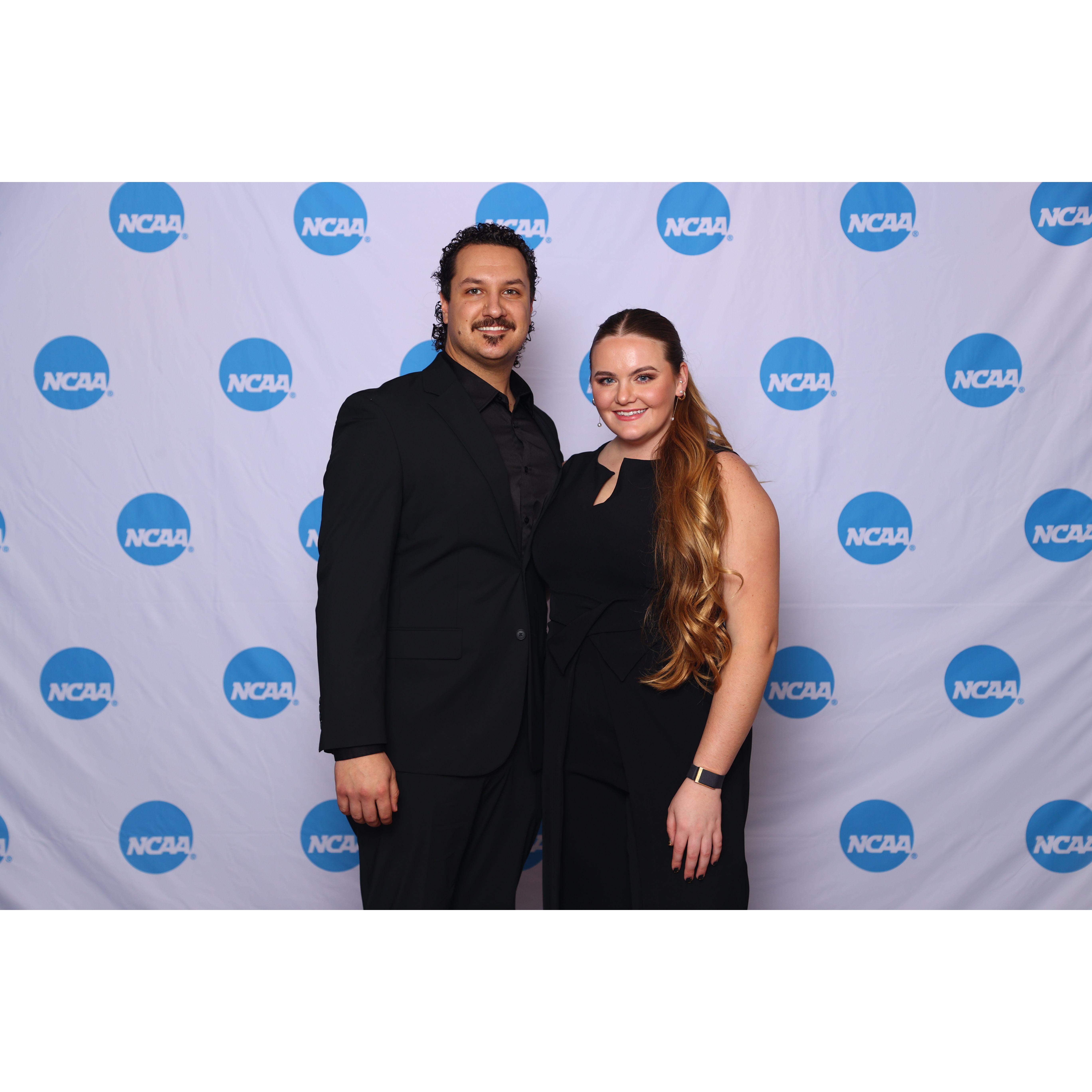 All dressed up for the NCAA Top 10 Award Show