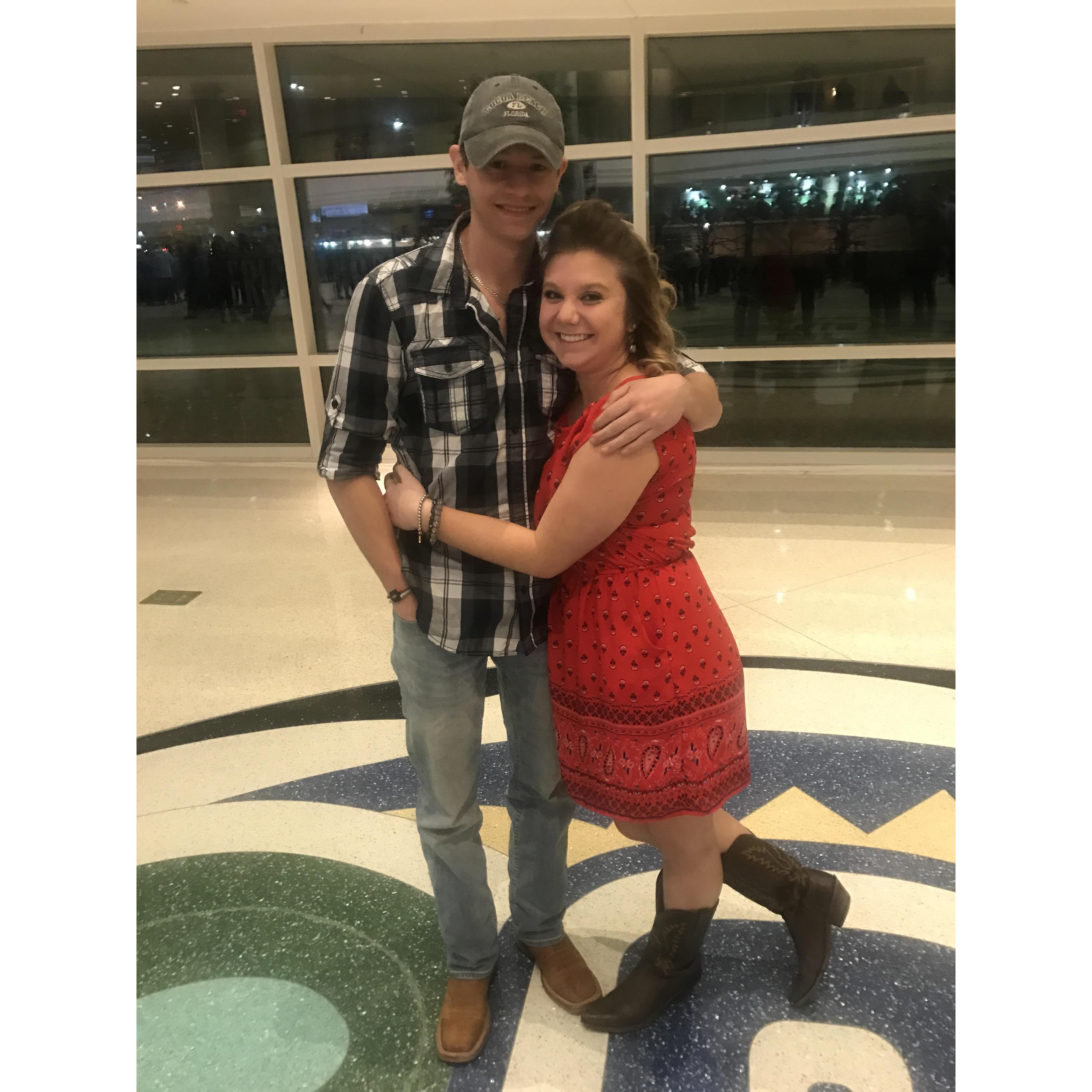 First concert together: Eric Church (Colb's Favorite)