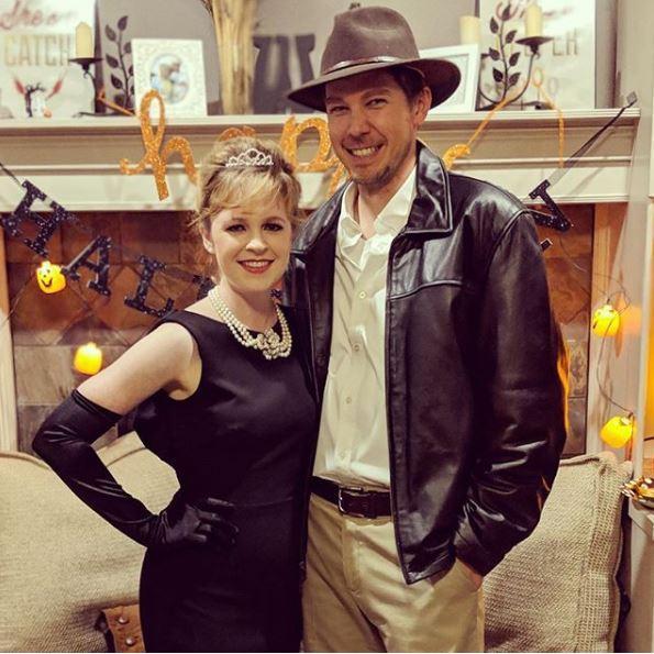 Holly Golightly and Indiana Jones! Halloween 2018.