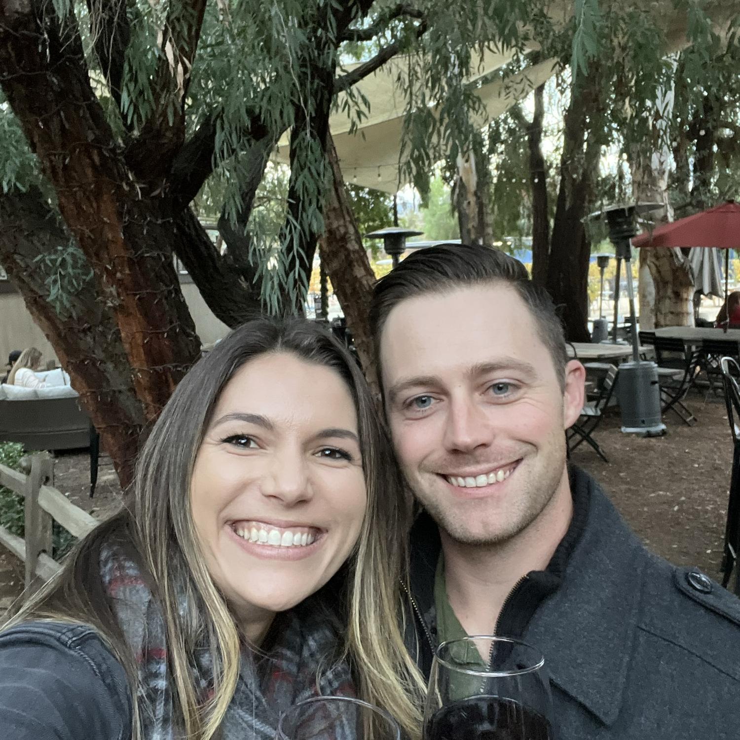 Wine and whiskey snobs forever *picture taken at our favorite winery Vitagliano
