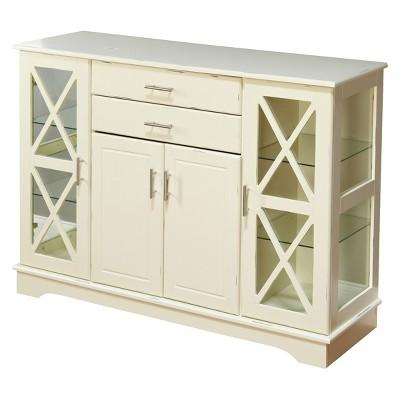 Kendall Buffet Wood/Antique White - TMS