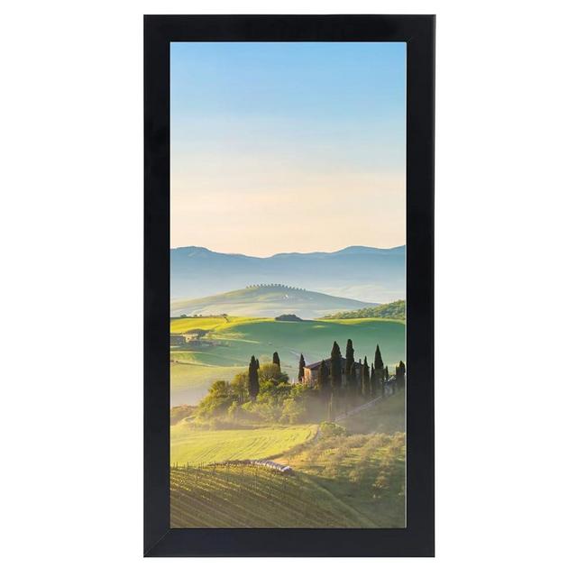 HUKONHEP 9x24 Black Picture Frames, Photos Frame with Plexiglass, Wall Gallery Photo Frames, Horizontal and Vertical for Wall Mounting, Home Office Decoration