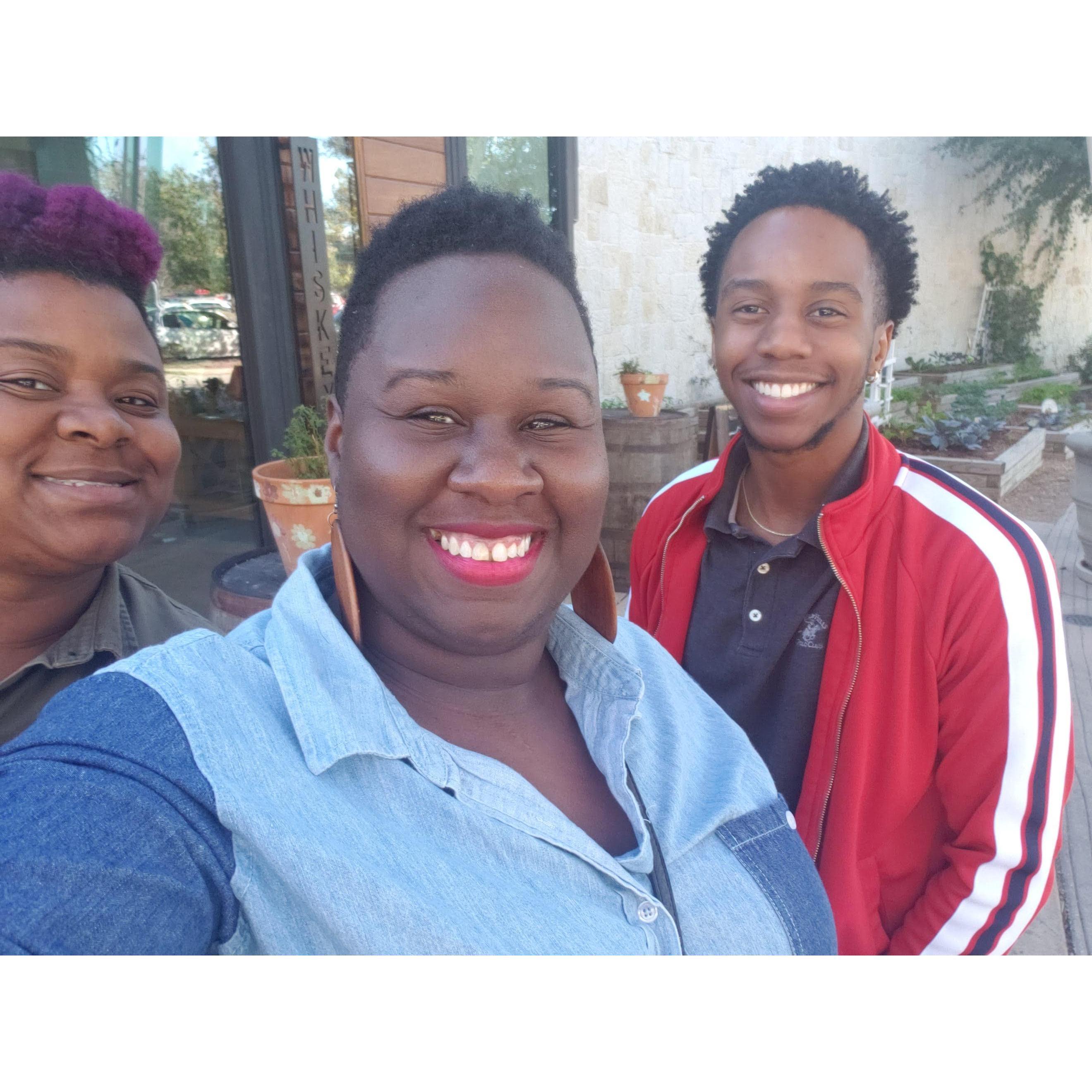 Michelle's Eldest Nephew, Darius
San Antonio, TX
December 2019