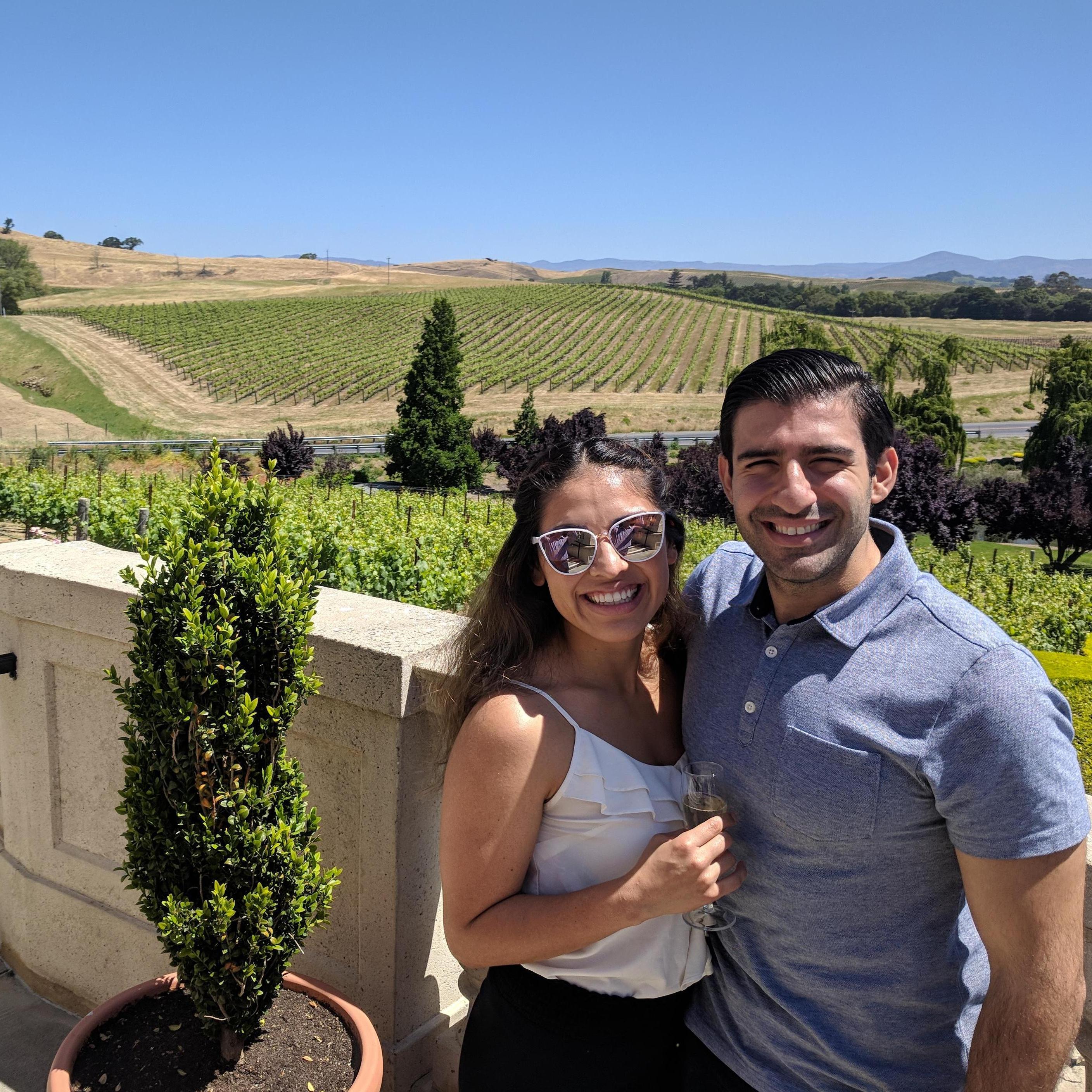 Enjoying Napa's sunshine - May 2018