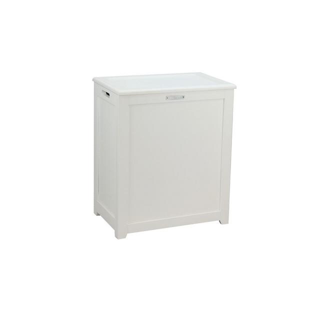 Oceanstar Storage Laundry Hamper, White