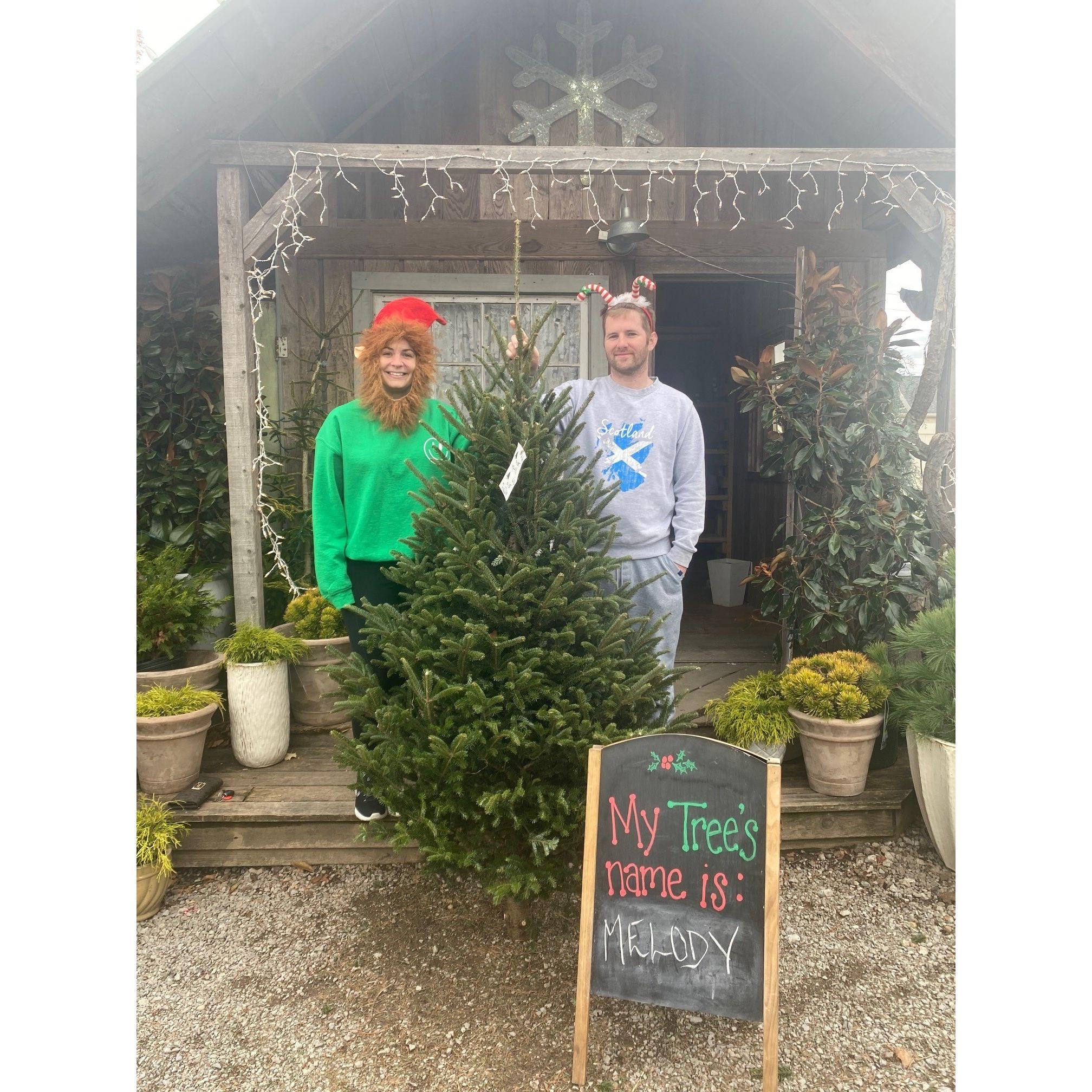 Our first Christmas tree together