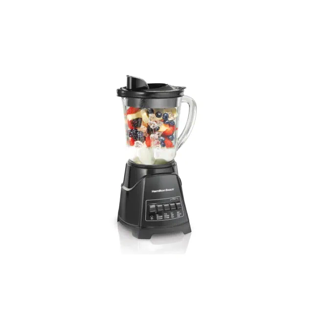 Hamilton Beach Power Elite Blender with 40 Oz. Glass Jar 58146: 12-Speed Kitchen Blender, Dishwasher-Safe, 700 Watts