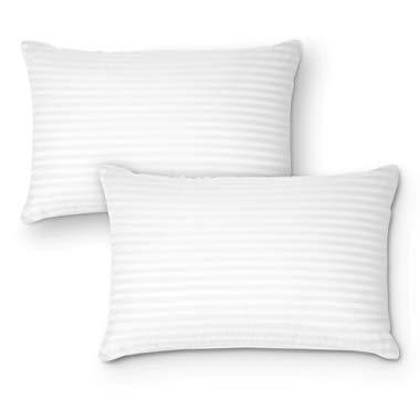 DreamNorth PREMIUM Gel Pillow Loft (Pack of 2) Luxury Plush Gel Bed Pillow For Home + Hotel Collection [Good For Side / Back Sleeper] Cotton Cover Dust Mite Resistant & Hypoallergenic - Standard Size