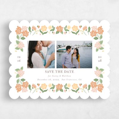 Citrus, Yellow Wedding Save the Date - Campanule Multiphoto