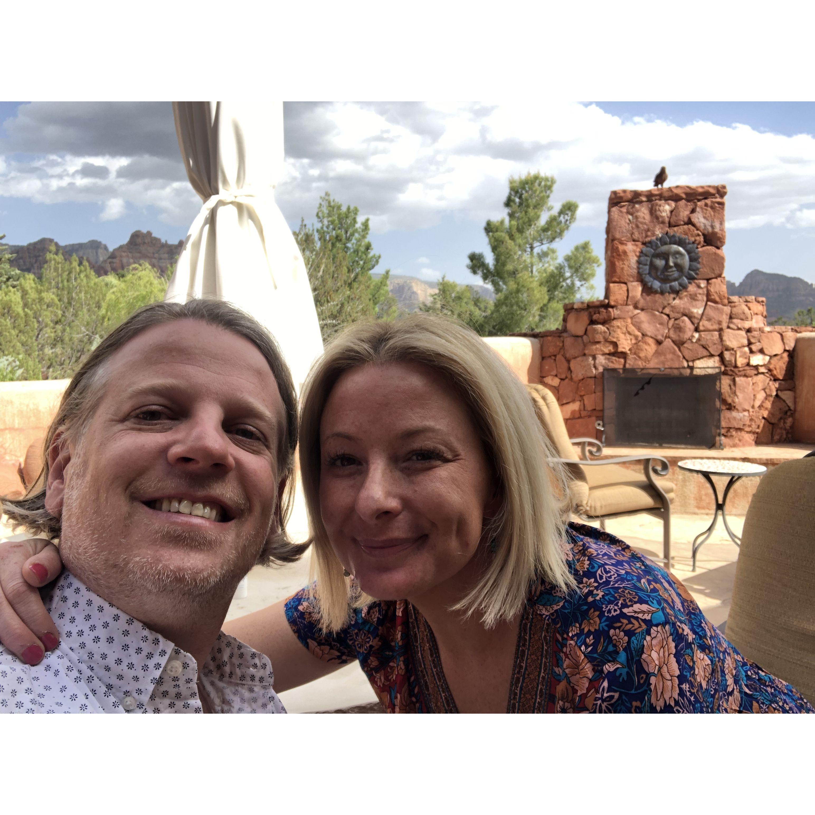 The night Josh proposed (Sedona)