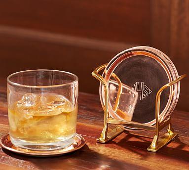 Copper Drink Coaster, Set of 6