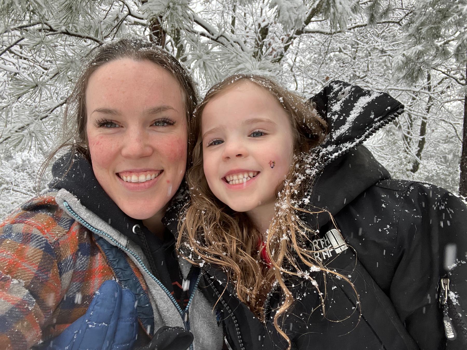Murphy and mommy in the first 2023 snow!!