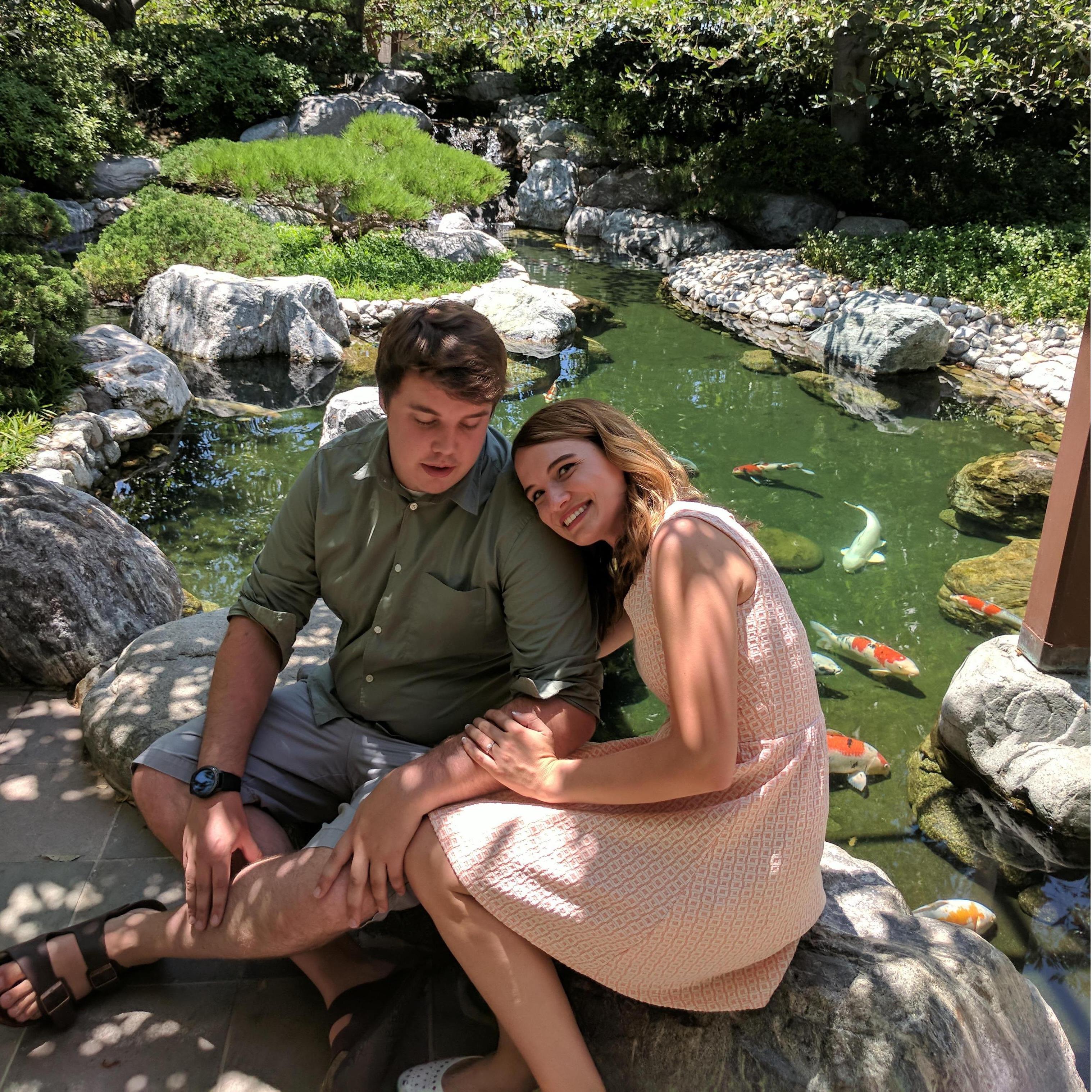 At the Koi Pond in Balboa Park.
