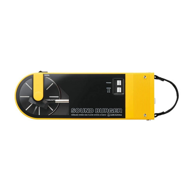 AudioTechnica AT-SB727 Sound Burger Portable Turntable with Bluetooth (Yellow)