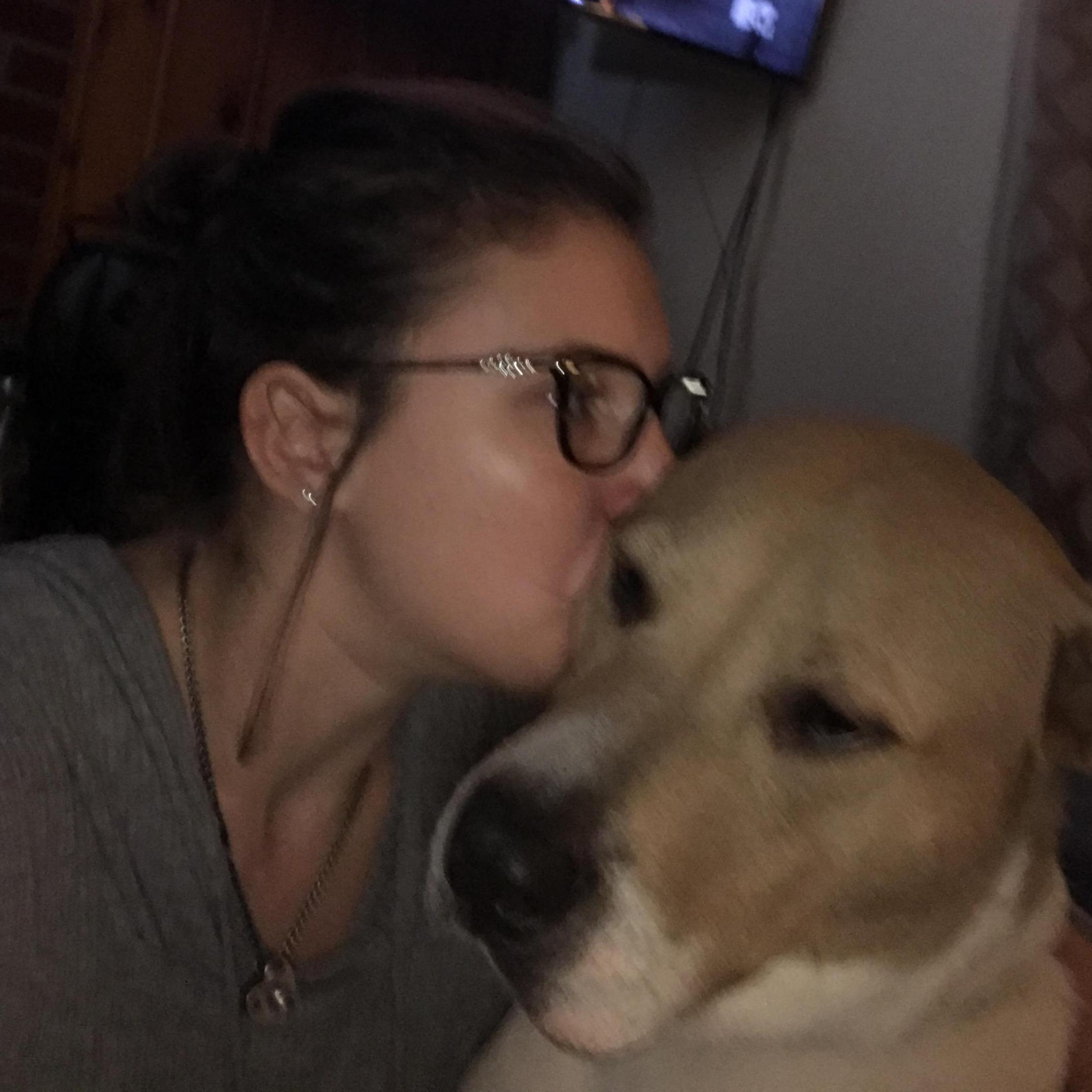 A woman and her Doggo