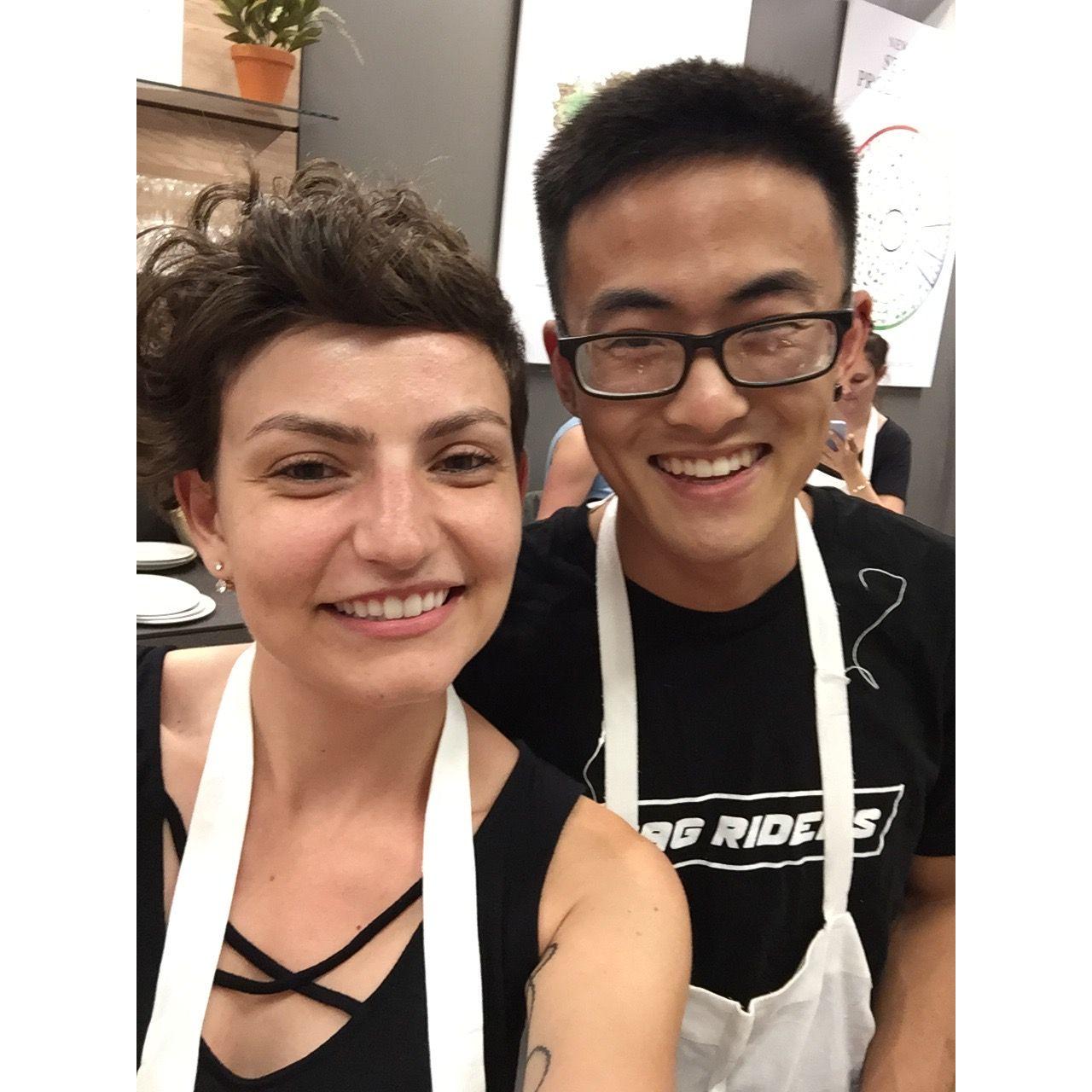 Cooking class together at Eataly