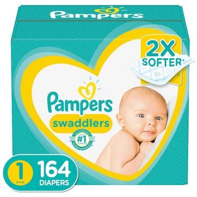 Pampers Swaddlers Disposable Diapers Enormous Pack - Size 1 (164ct )