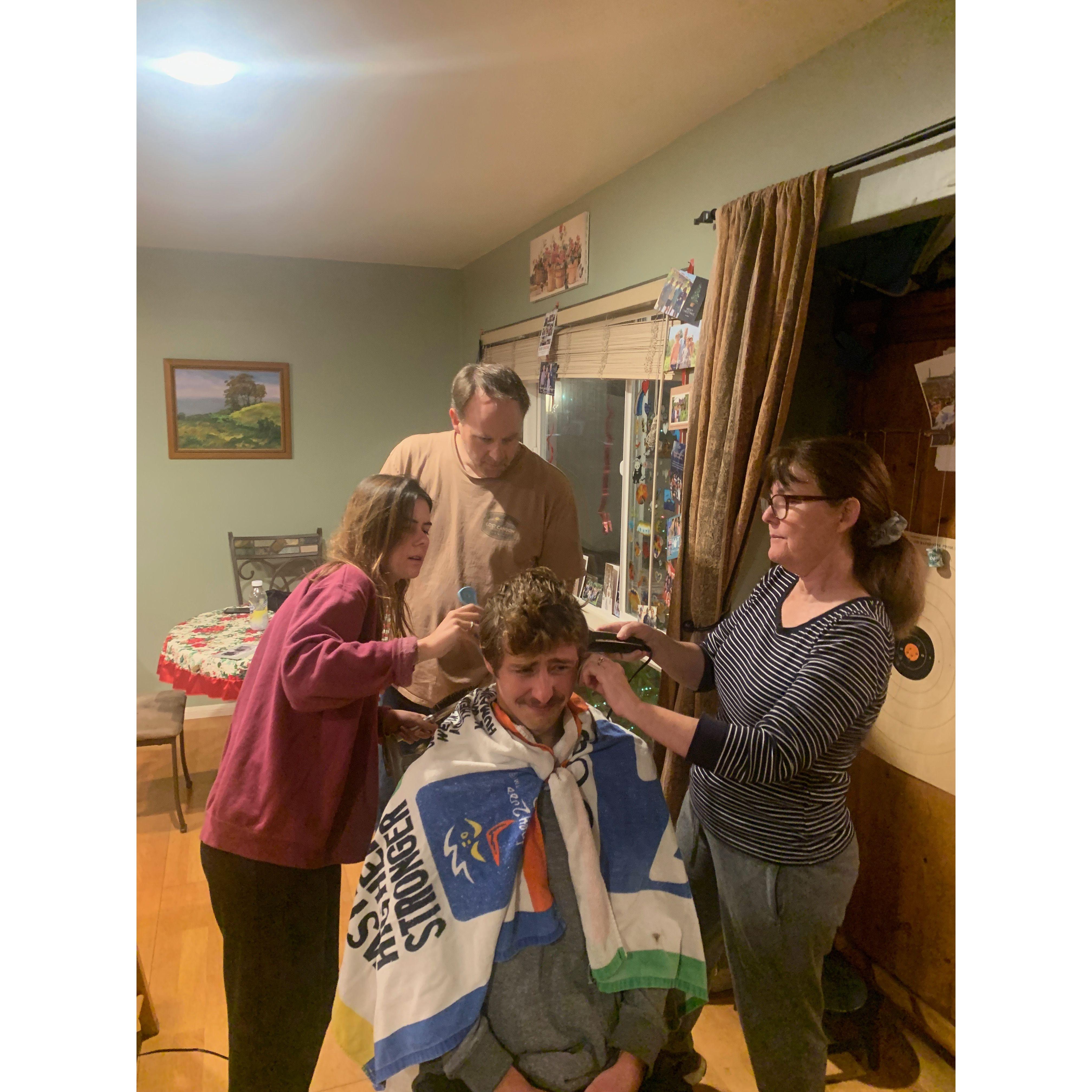 Family haircut!