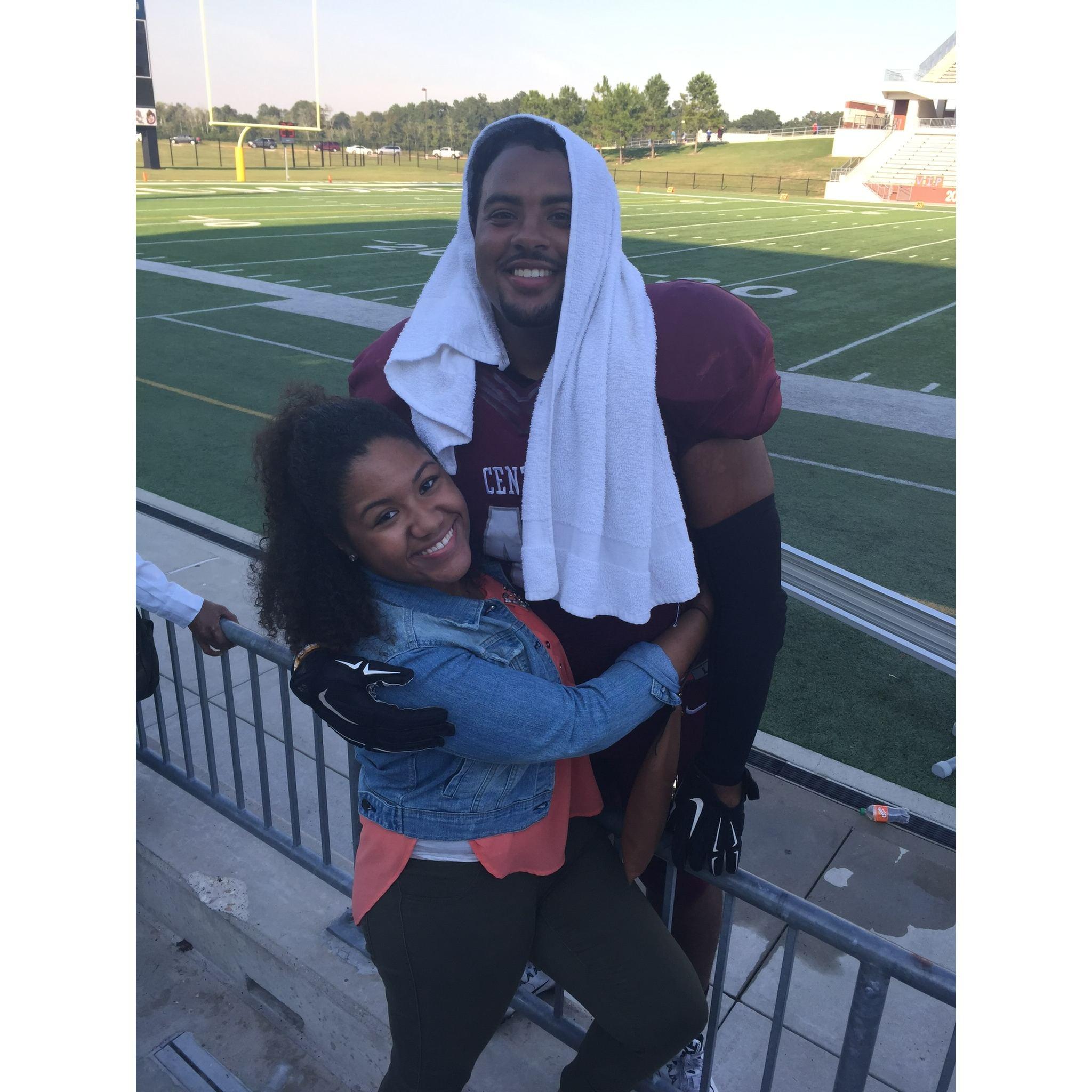 October 2015: Darrell's senior year of high school