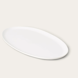 Oval Serving Platter (cloud white)