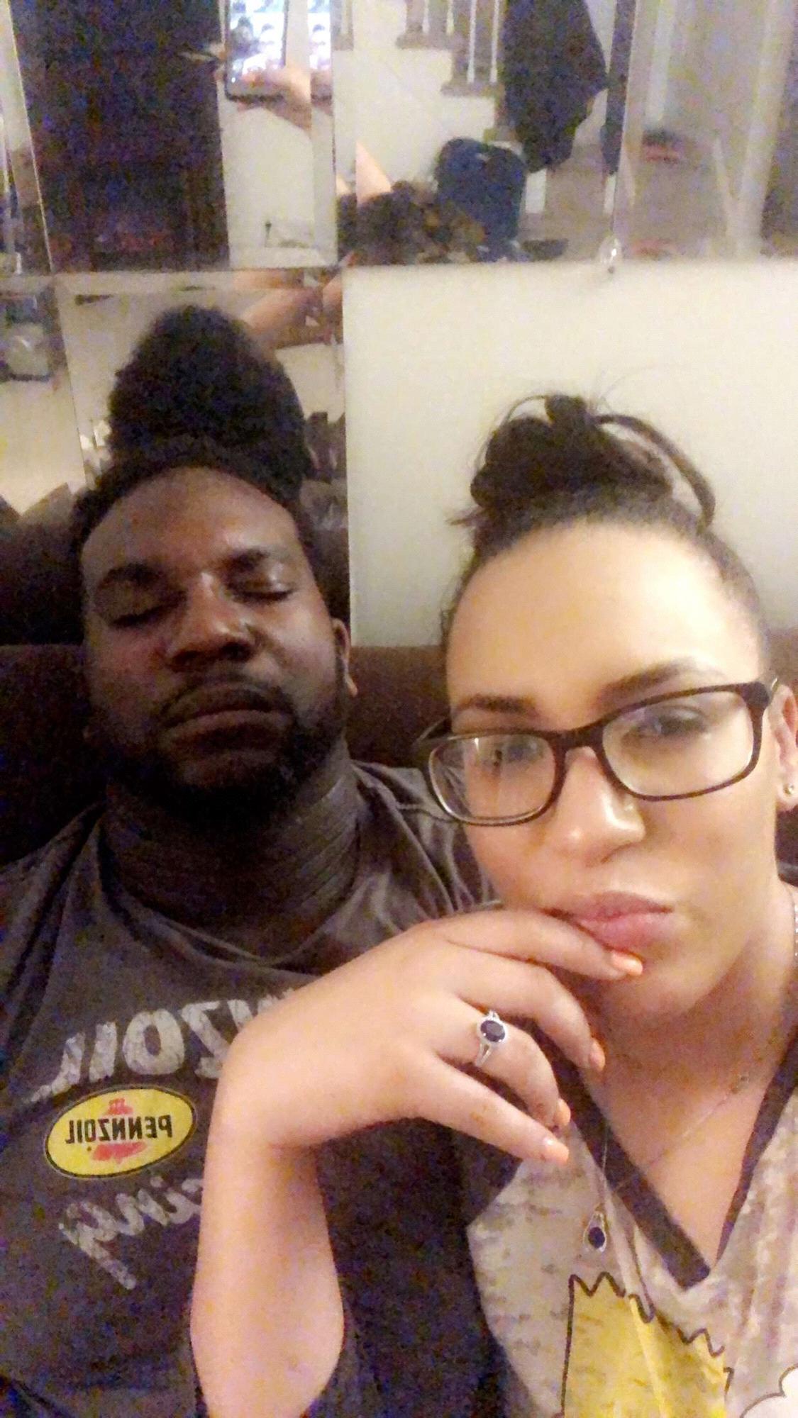 she caught me sleeping......