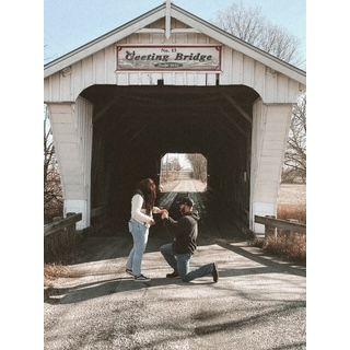 Proposal at Geeting Bridge in Ohio.
