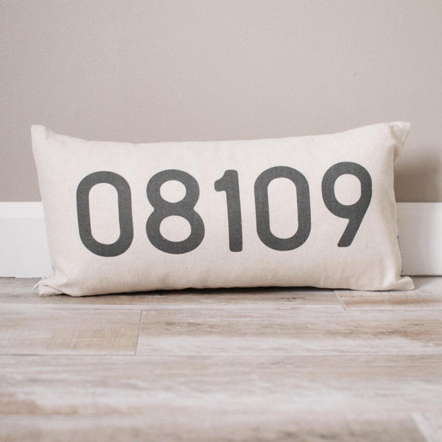 Personalized Zip Code Pillow | Personalized Pillow | Dorm Decor | Monogrammed Gift | Rustic Home Decor | Home Decor | Farmhouse Decor