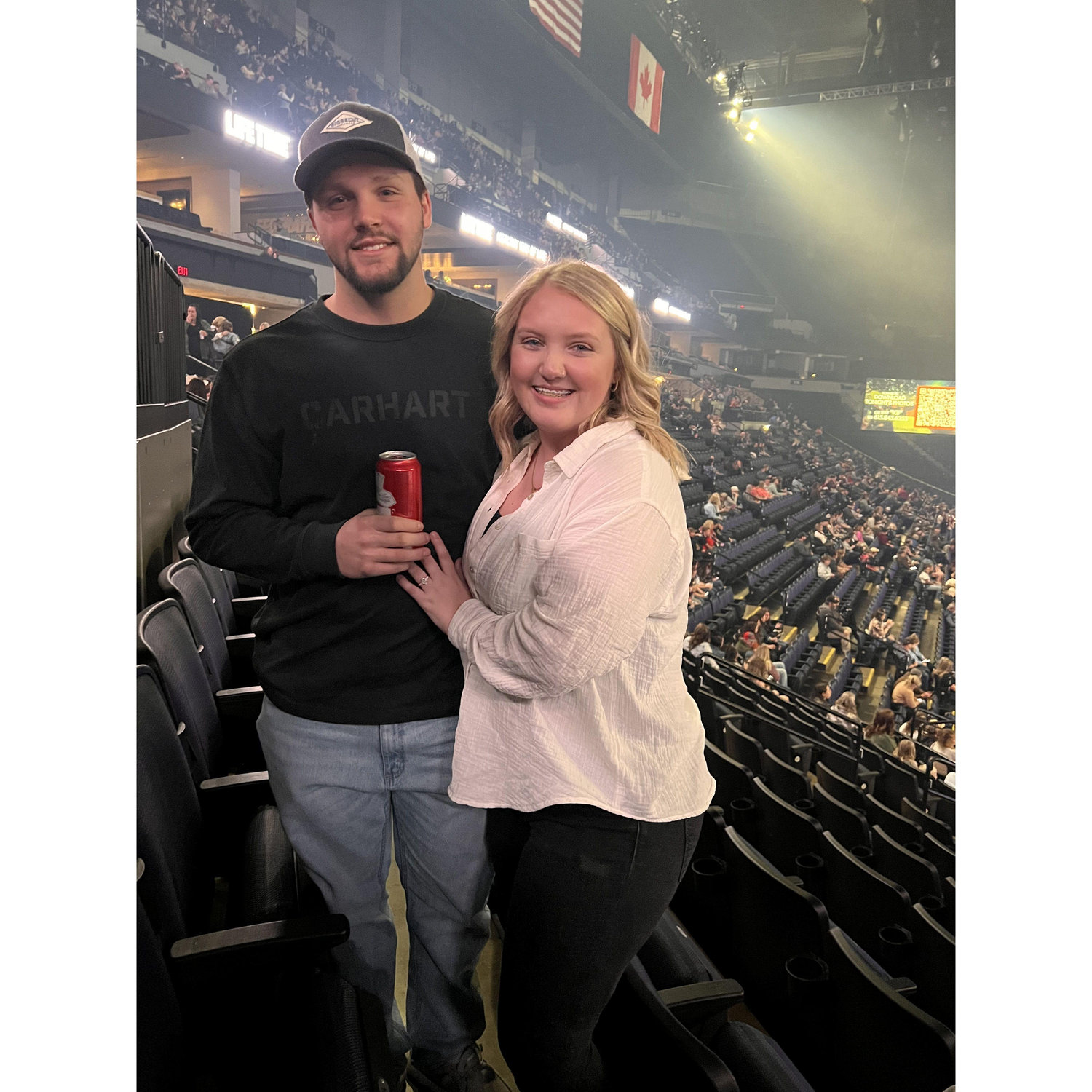 Kane Brown Concert, Calista's Valentines gift from Gavin