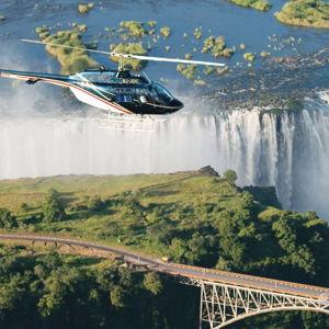 Helicopter Flight over Victoria Falls, Zimbabwe