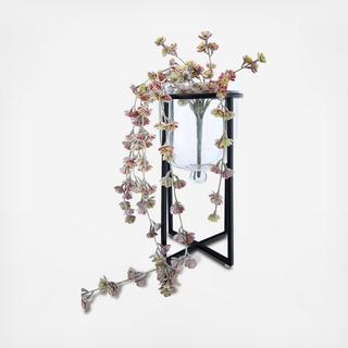 2-Piece Glass Planter & Stand Set