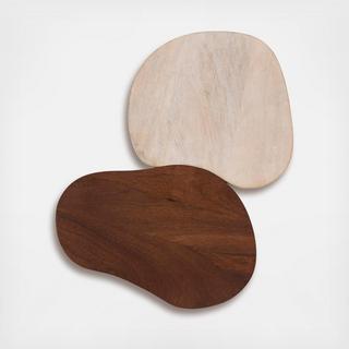 2-Piece Organic Shaped Cheese Board Set