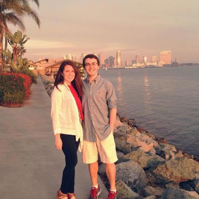 Their first trip to their favorite spot on the bay in San Diego, where Chris would eventually propose.