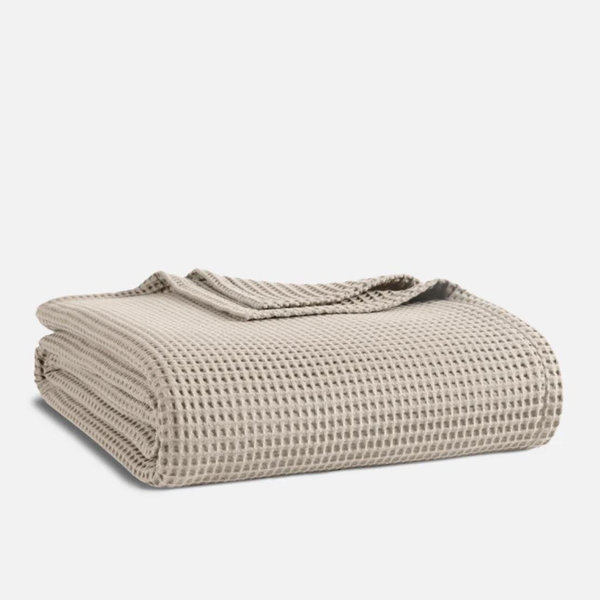 Brooklinen | Dreamweave Waffle Bed Blanket | Pebble