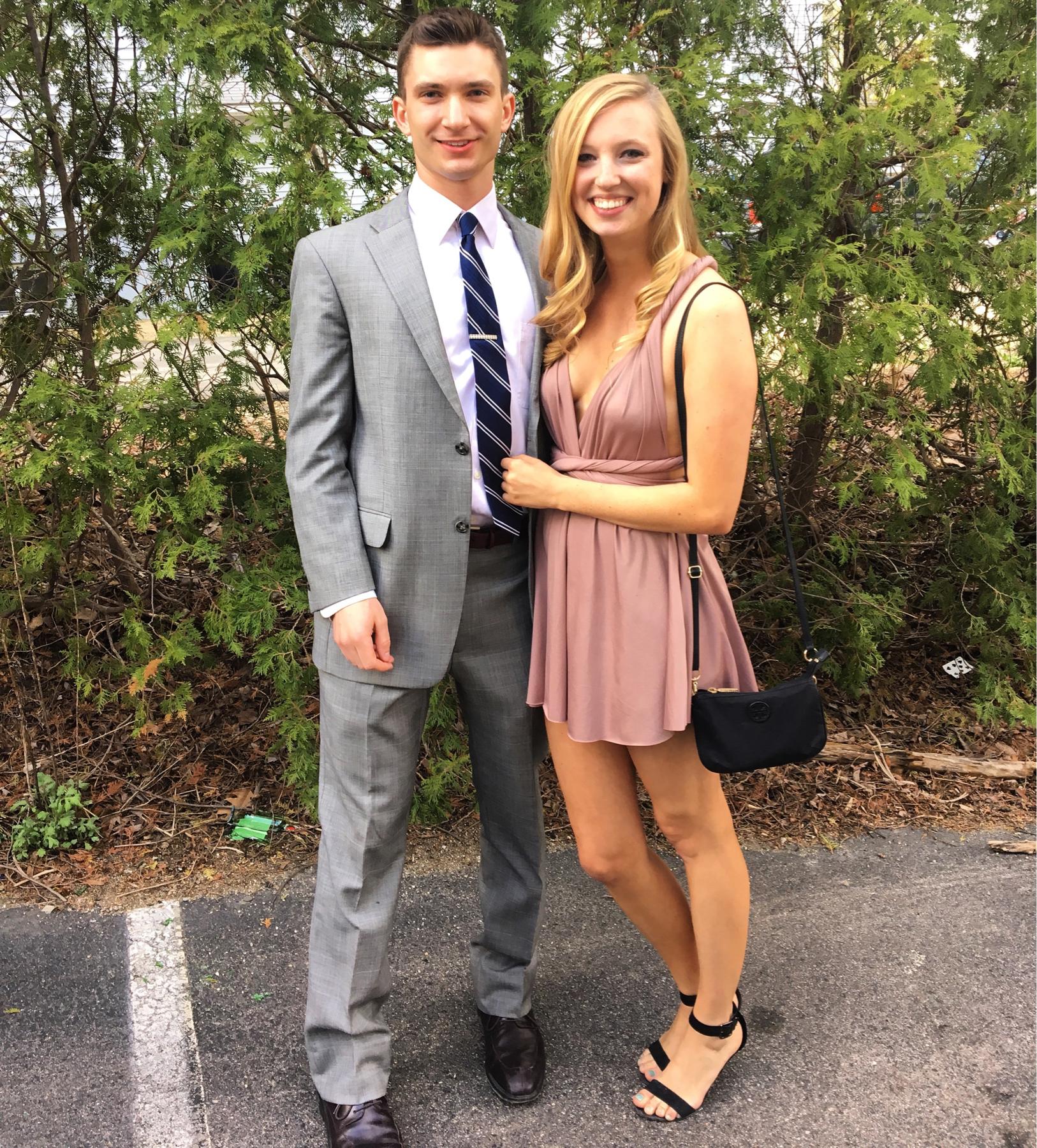 Ryan's Sig Ep Fraternity Cocktail in 2016 - the first of many formals together!