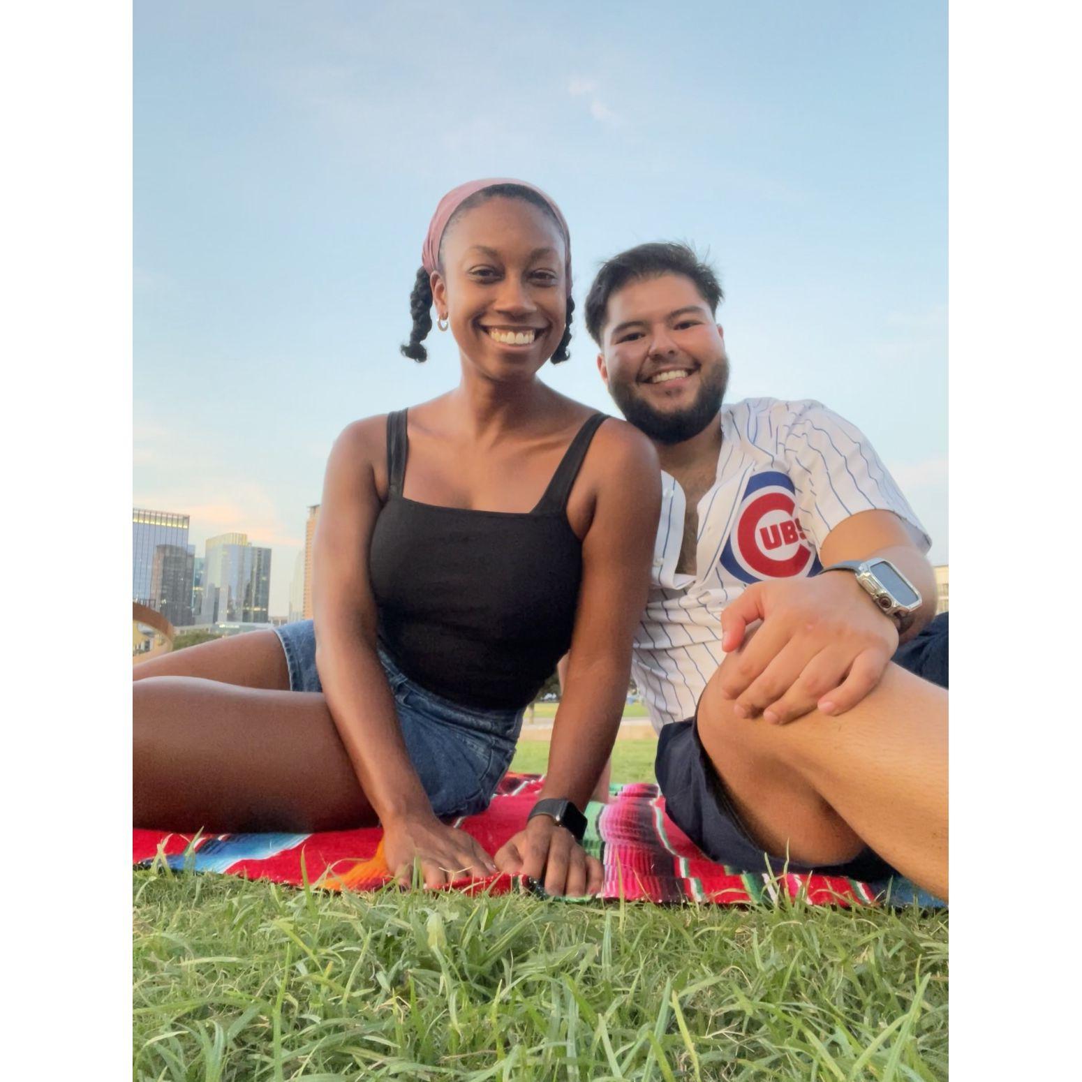 Moments before making our relationship official