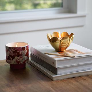 Thai Lily Lidded Ceramic Candle