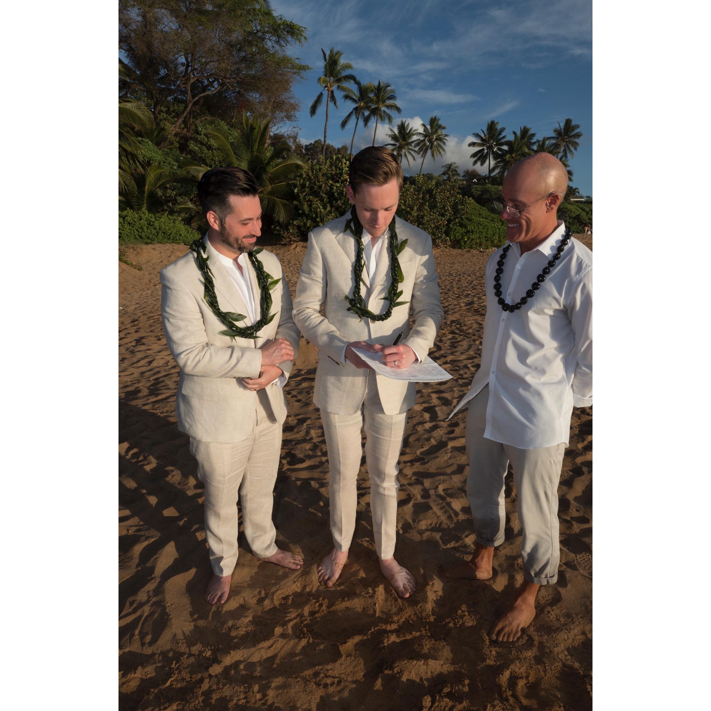 Wedding Day, 3/27/19 - Po'olenalena Beach, Maui, Hawai'i