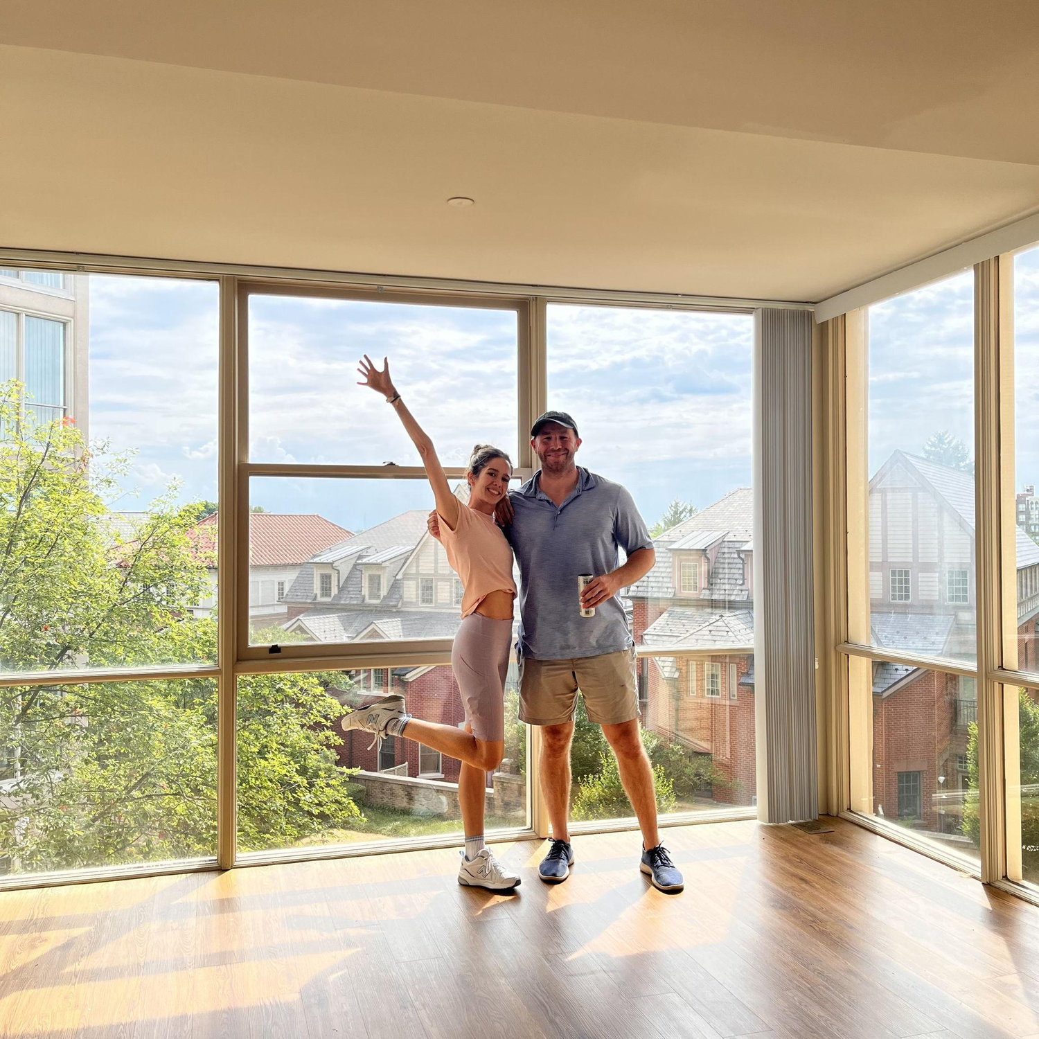 Our first apartment together in D.C.