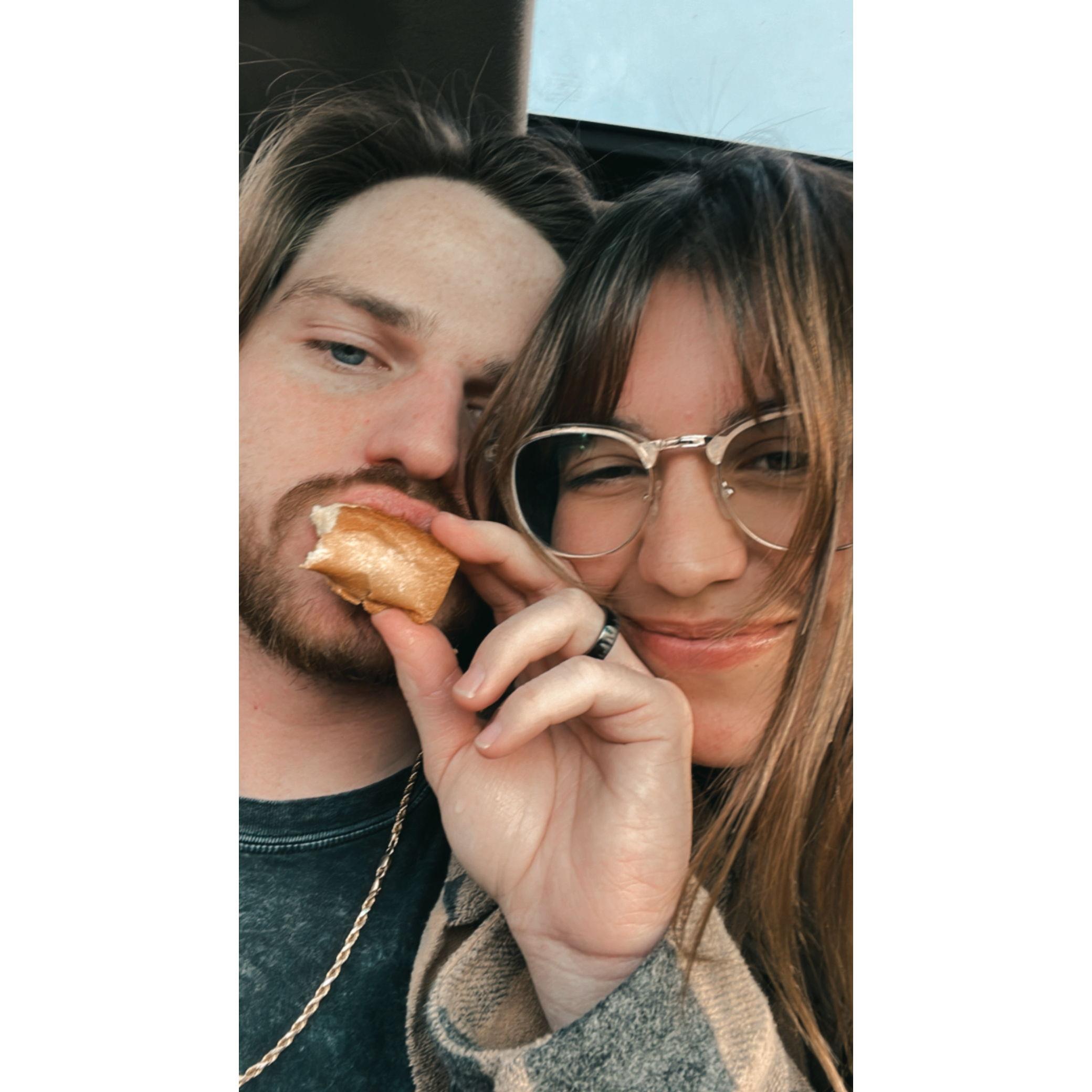 Daniel snackin, and Kenzie