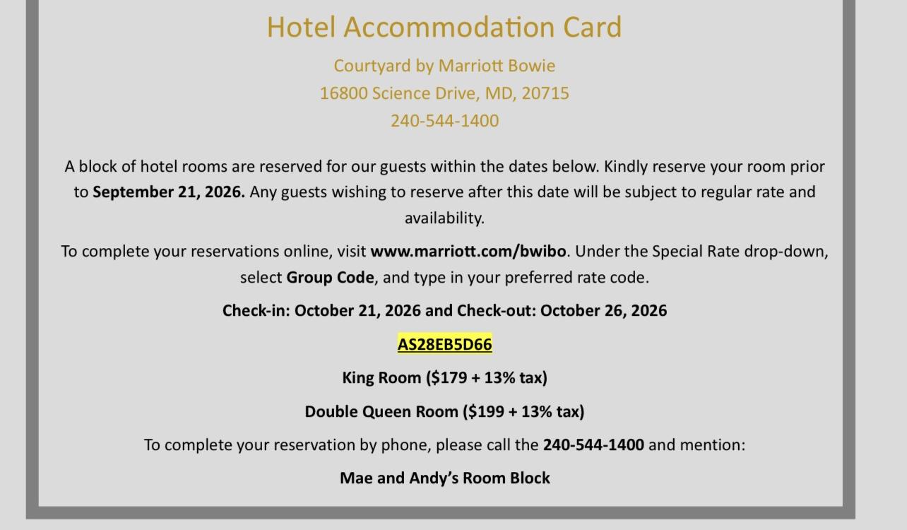 The Wedding Website of Mae McDowell and Andy Alfaro