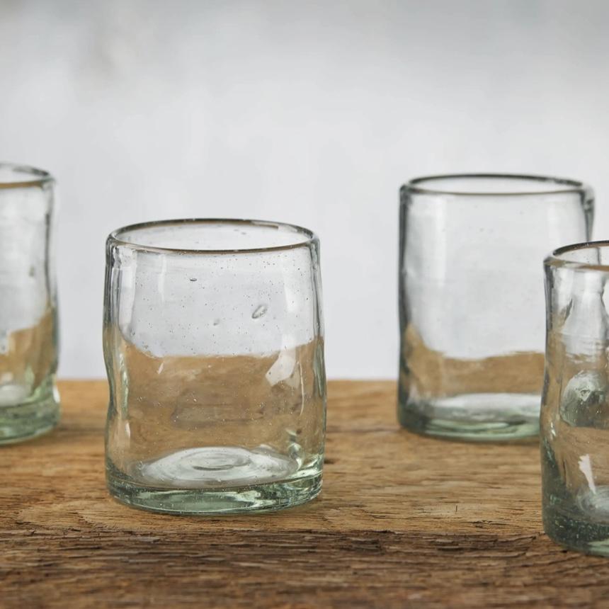 Organic Double Old-Fashioned Glasses (Set of 4)