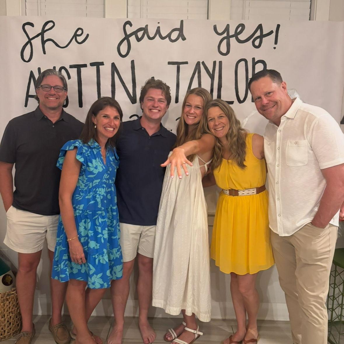 WE'RE ENGAGED!! 30+ family and friends flew to Florida to be with us on this special day! So loved and blessed!