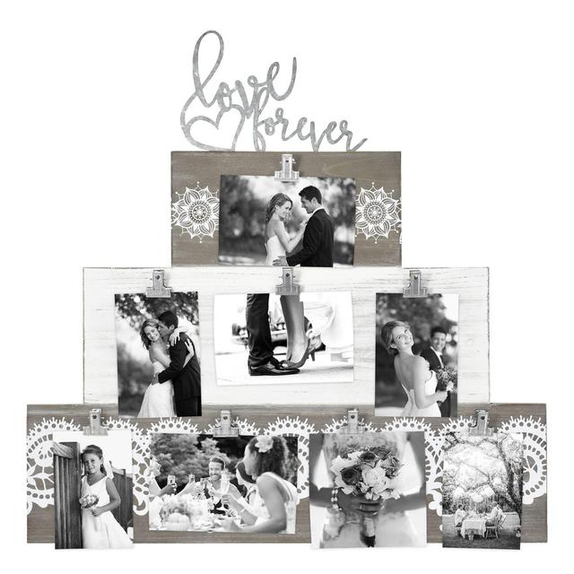 Love Forever Cake Clip 8-Photo Collage Frame